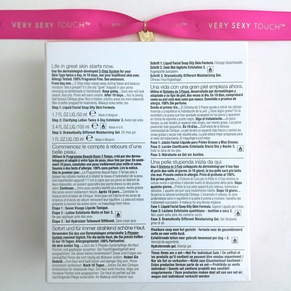 Clinique 3 Step Lotion Scrub Gel Cleanser Skin Care SET Bundle + Bag - Picture 13 of 16